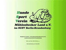 Tablet Screenshot of hsv-muehlenbeckerland.de